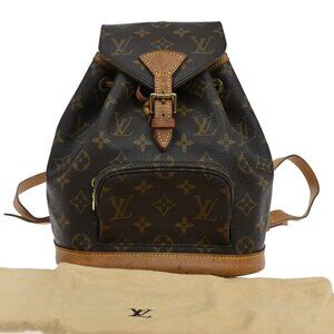 LOUIS VUITTON Mini Montsouris Backpack Bag Monogram Leather BN M51137 79CA351